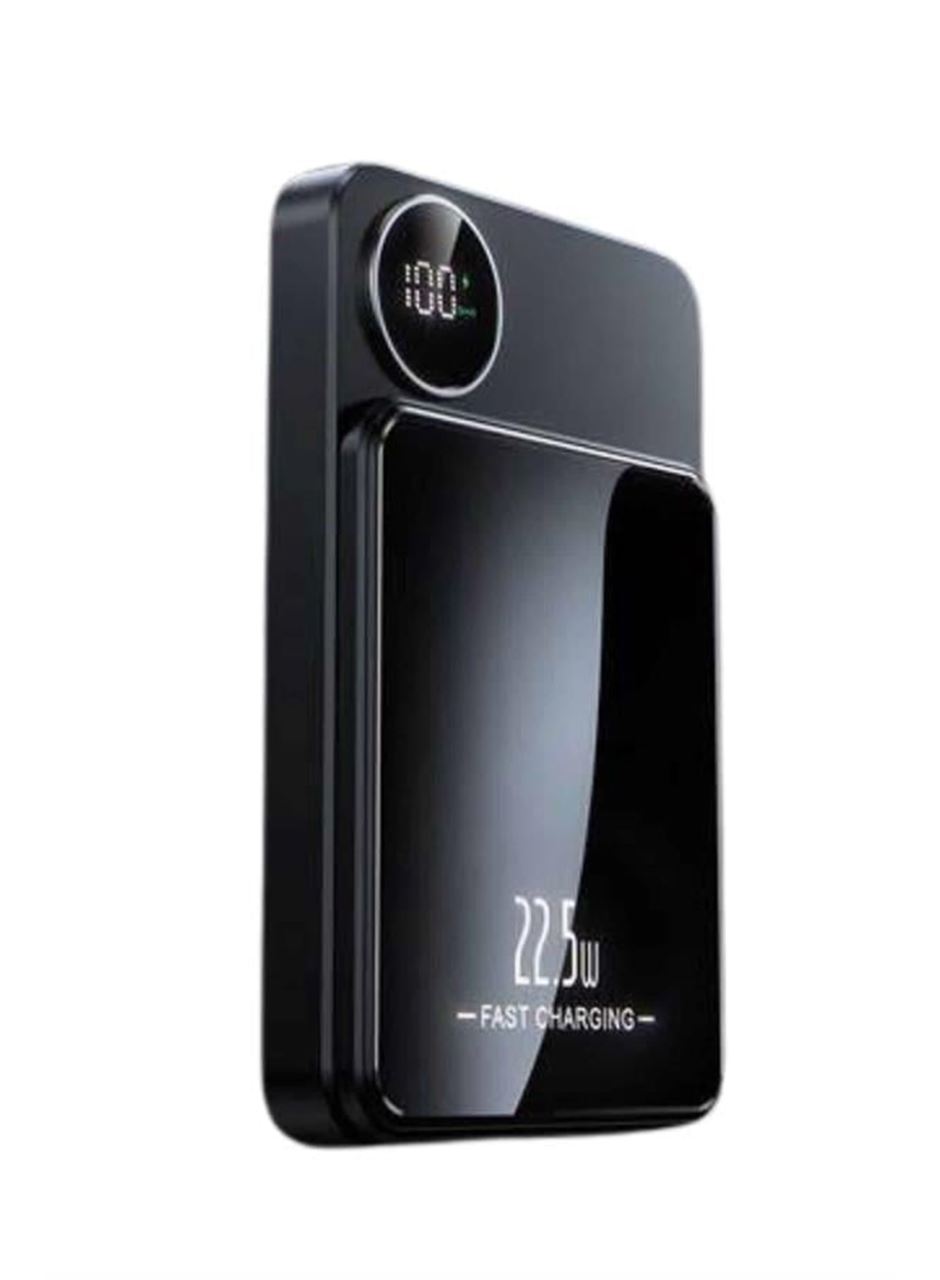 Magsafe Powerbank 10.000 mAh 22.5 Watt Hızlı Şarj Göstergeli Kablosuz Taşınabilir Şarj