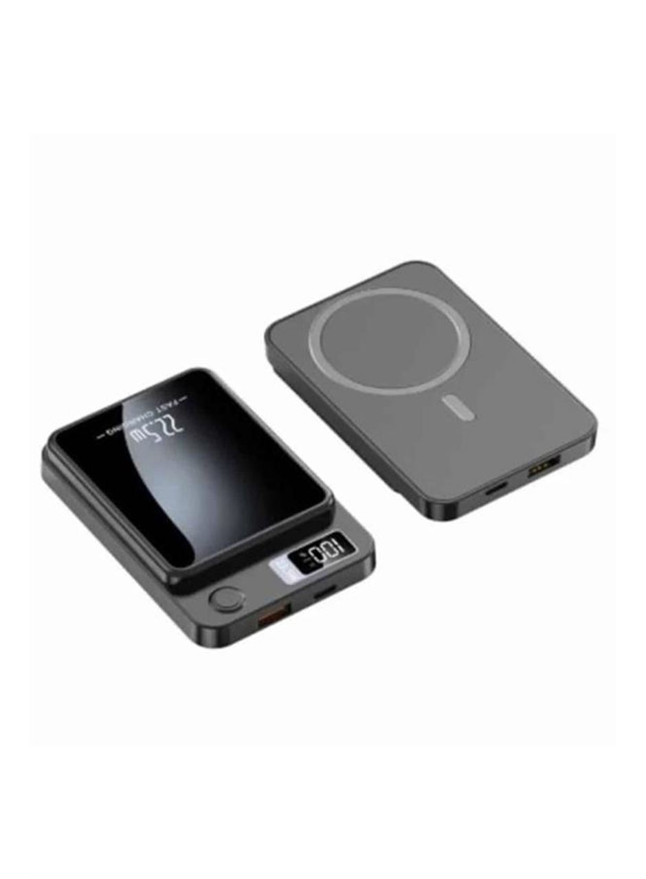 Magsafe Powerbank 10.000 mAh 22.5 Watt Hızlı Şarj Göstergeli Kablosuz Taşınabilir Şarj