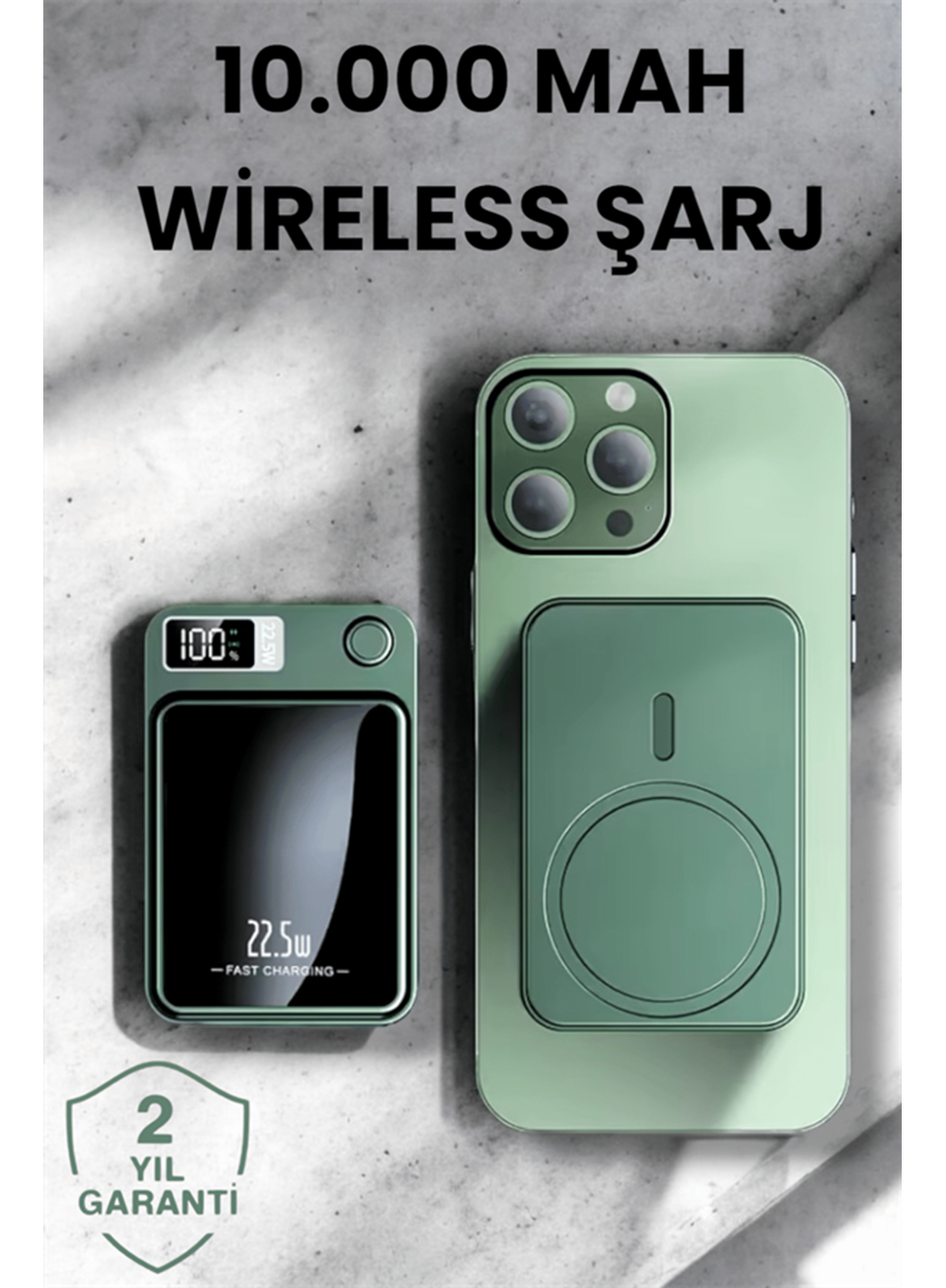 Pratik ve Taşınabilir 10.000 mAh Wireless Powerbank Hızlı Şarj Avantajı