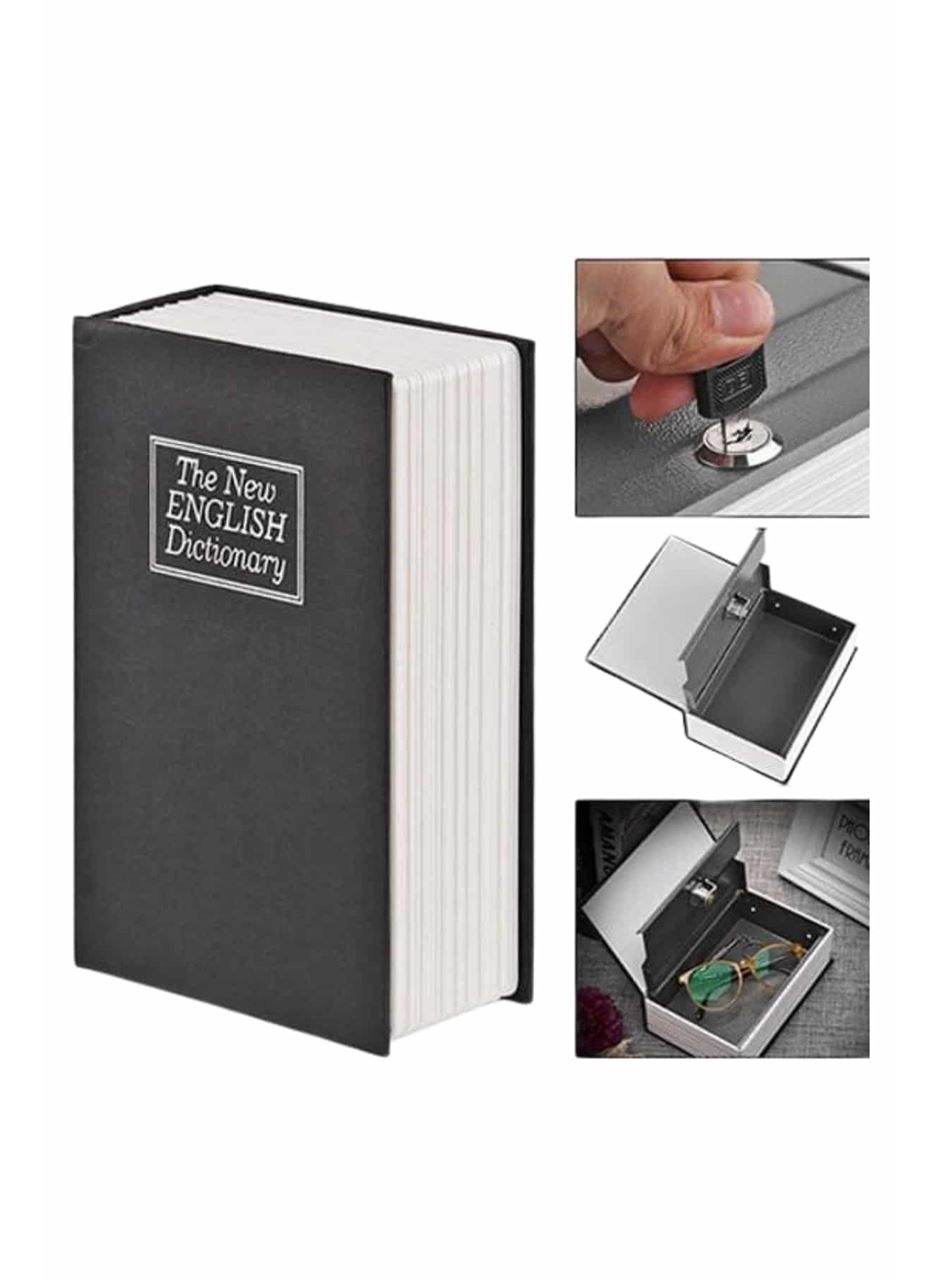 Kitap Görünümlü Gizli Kasa Büyük Boy Anahtarlı Kilitli Para Kasası