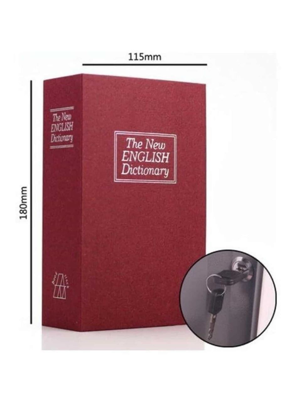 Kitap Görünümlü Gizli Kasa Büyük Boy Anahtarlı Kilitli Para Kasası