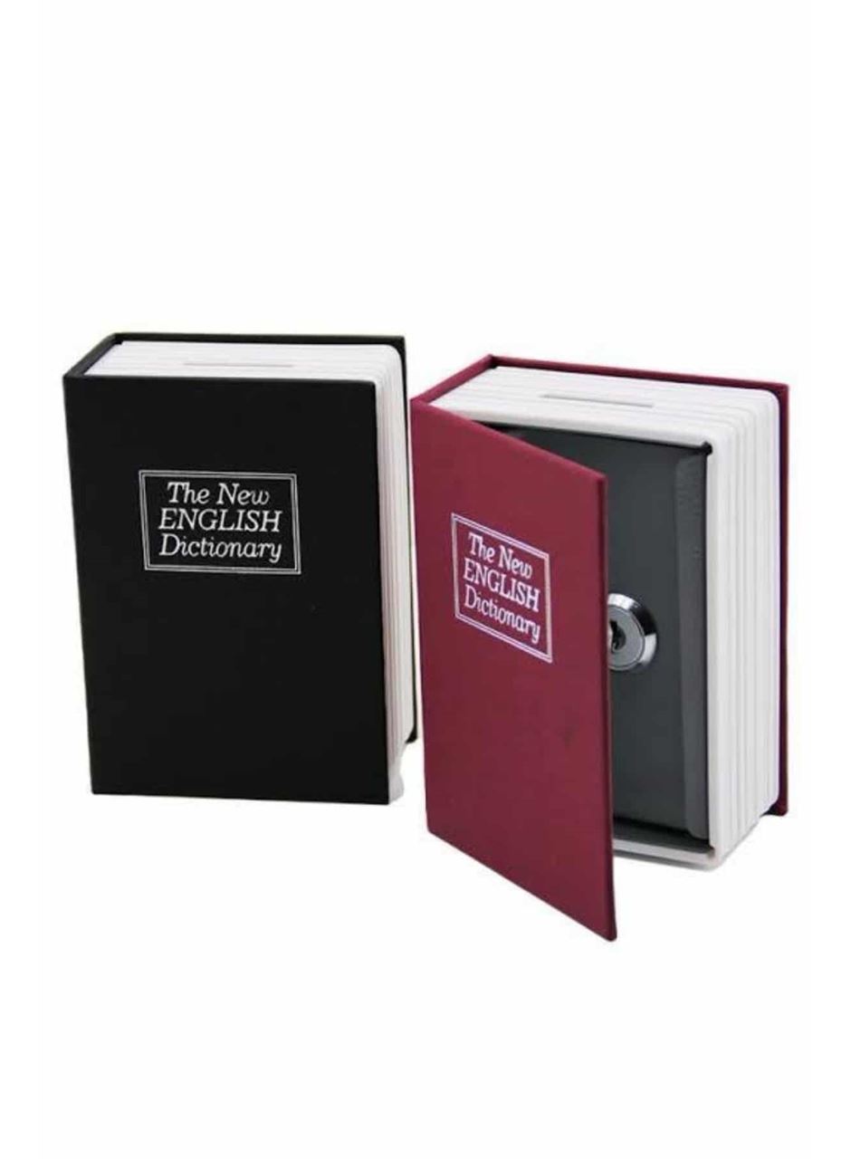 Kitap Görünümlü Gizli Kasa Büyük Boy Anahtarlı Kilitli Para Kasası