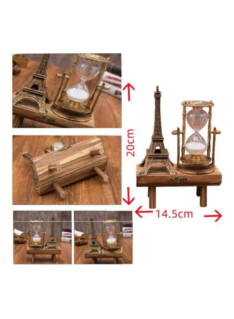 Masa Biblosu Dekoratif Süs Kum Saati Eyfel Kulesi Hediyelik Kum Saati