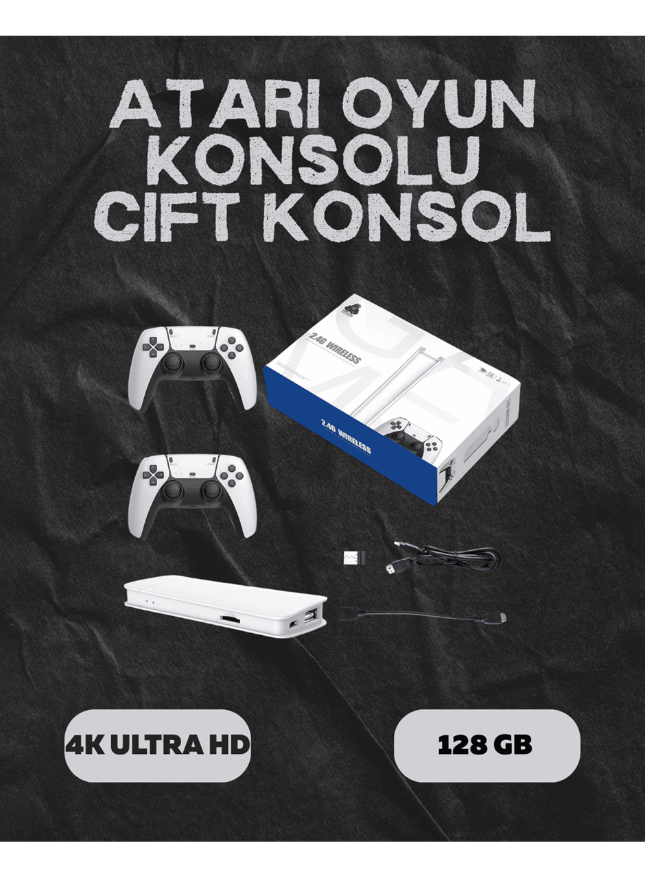 M15 Retro Konsol – 20.000 Oyunlu, Çift Gamepadli, 4K HDMI
