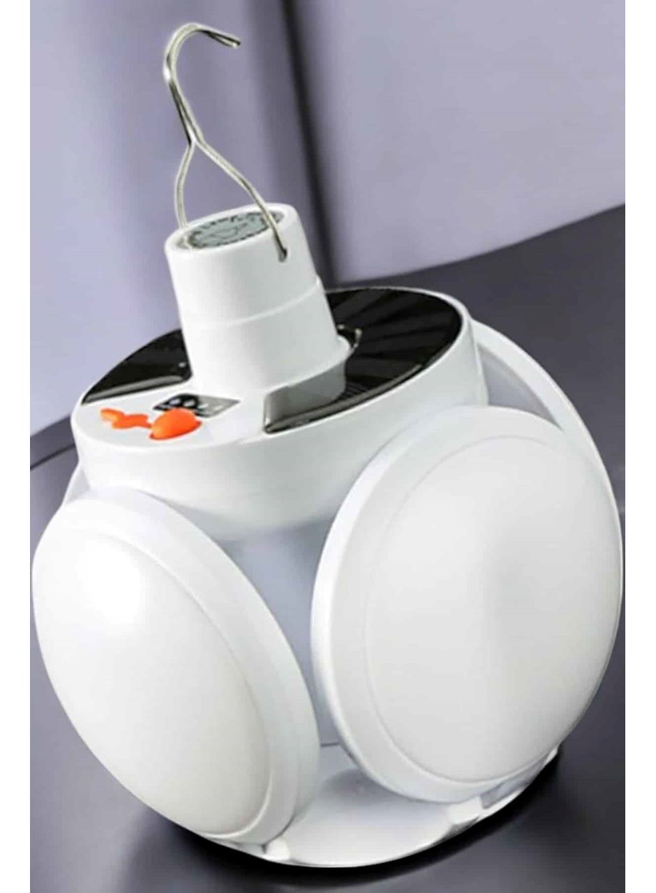 Güneş Enerjili Solar Aydınlatma Kamp Çadır Lambası Şarjlı Ampül Led Şarjlı El Feneri Işıldak