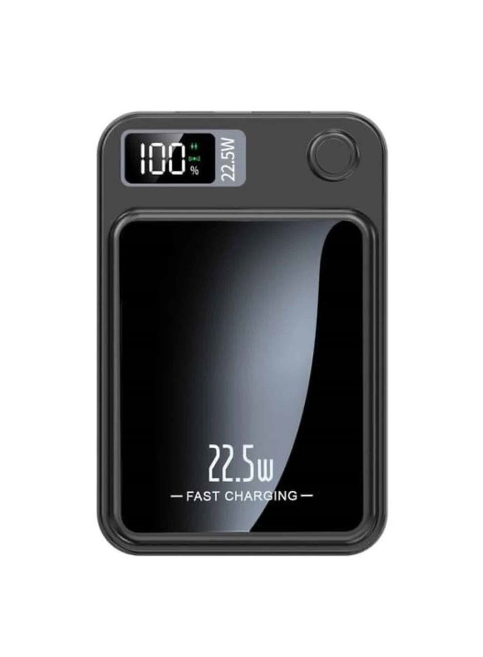 Taşınabilir Şarj Magsafe Powerbank 10.000 mAh Hızlı Şarj Led Göstergeli Kablosuz