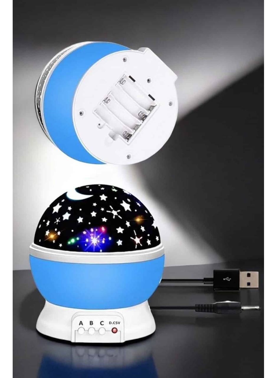 Yıldızlı Gökyüzü Projeksiyon Gece Lambası Hareketli Işık Şovu