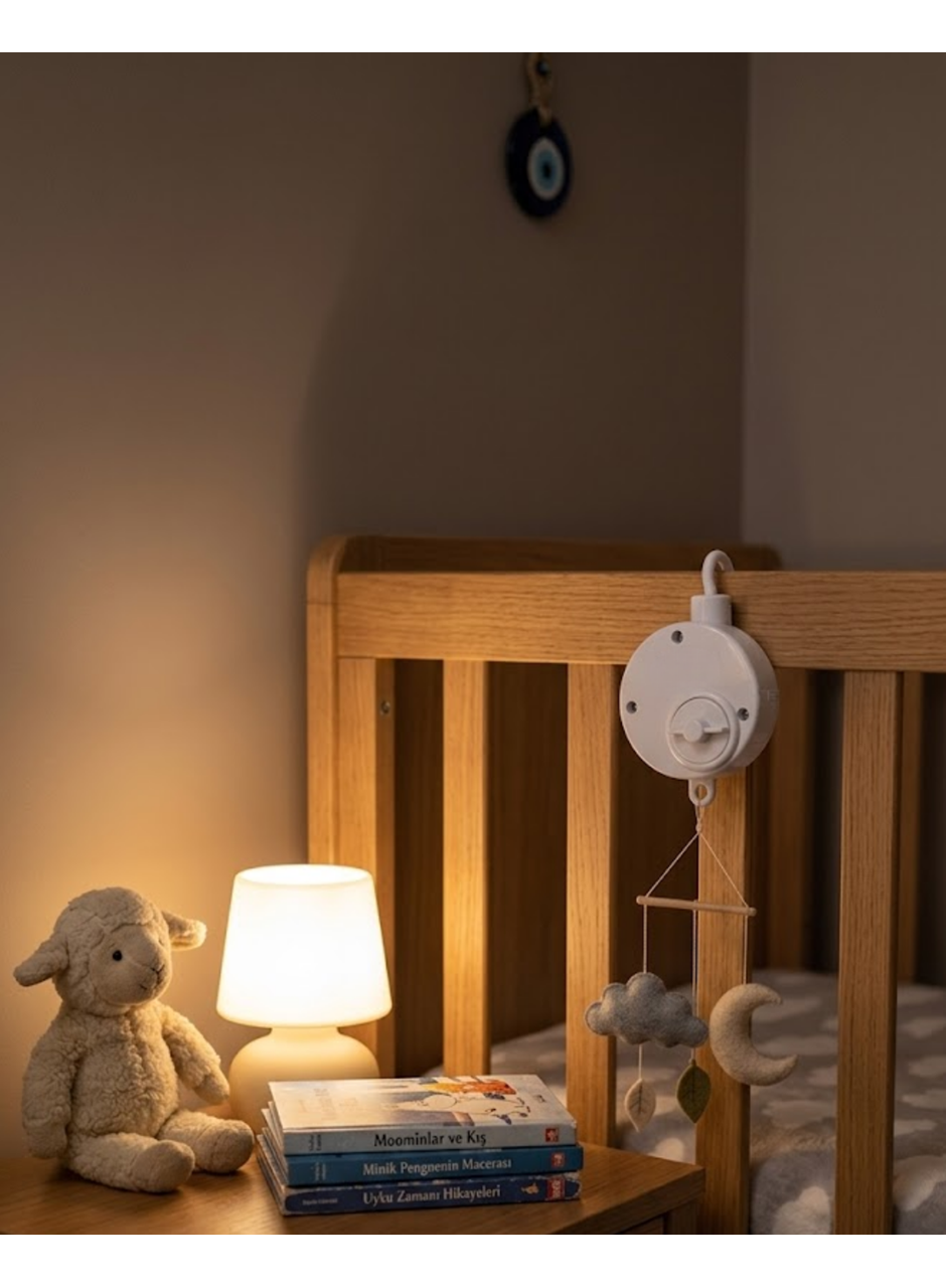 Taşınabilir Bebek Uyutucu Müzik Kutusu Pil Gerektirmeyen Mekanik Tasarım