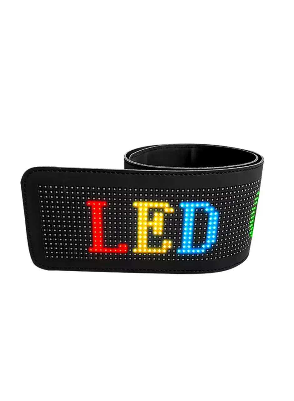 16x96 RGB LED Matrix Panel 60 cm Esnek Yapı Uygulama Kontrollü Kayan Yazı Ekranı