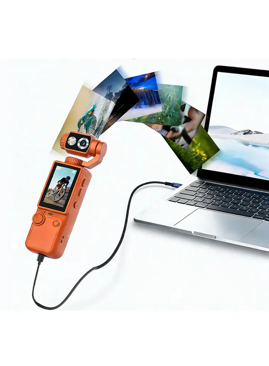 4K Video Çekim Özellikli Gimbal Kamera 180 Derece Dönebilen Lens Stabil Çekim