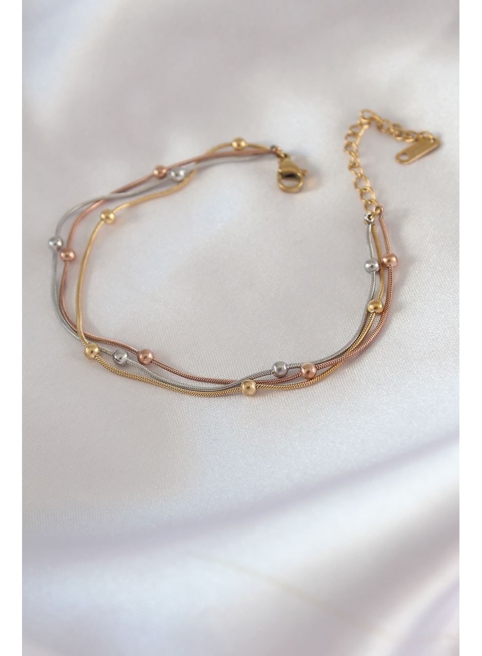 316L Çelik Mix Renk Minimal Toplu Kadın Bileklik