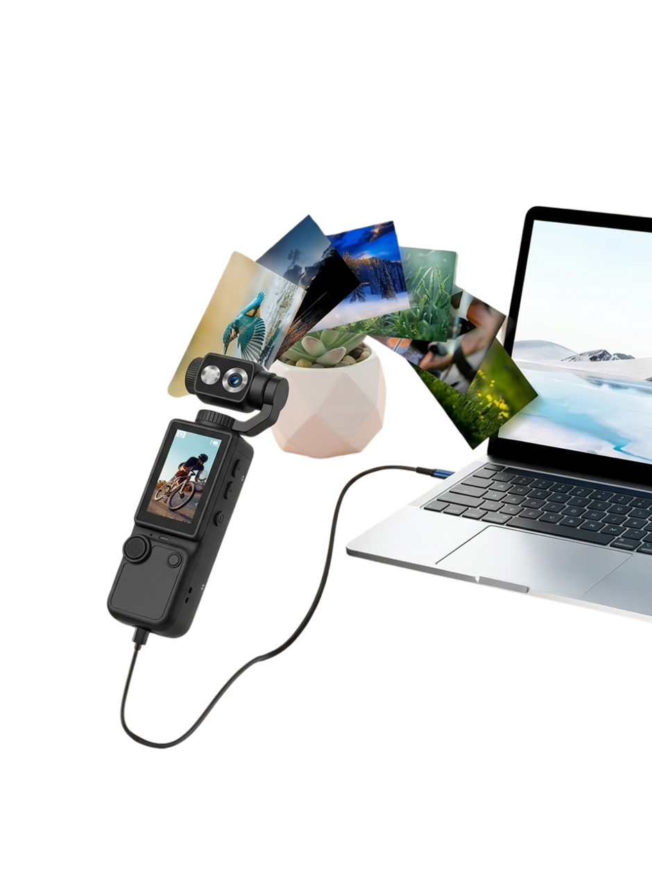 4K Aksiyon ve Vlog Kamera 2.0 İnç IPS Ekran Otomatik Odaklama ve Kompakt Tasarım