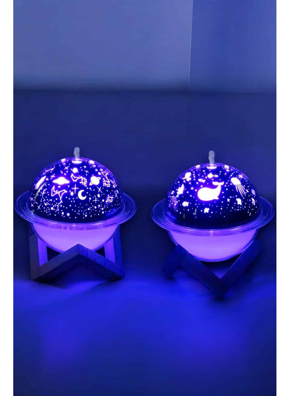 Hava Nemlendirici Projeksiyon Görünümlü USB Bağlantılı Aromaterapi