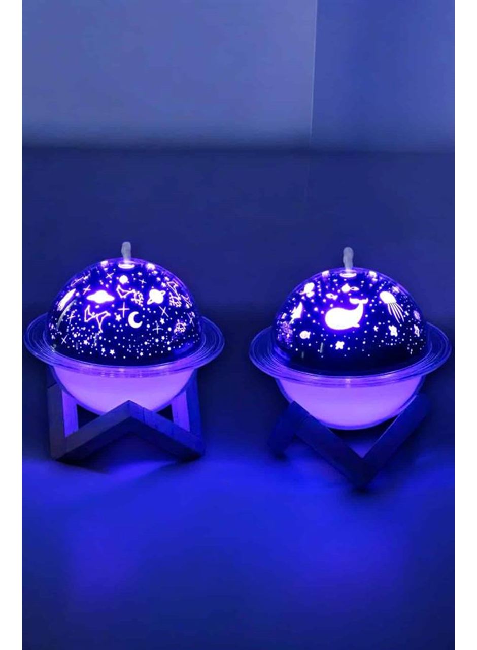 Hava Nemlendirici Projeksiyon Görünümlü USB Bağlantılı Aromaterapi