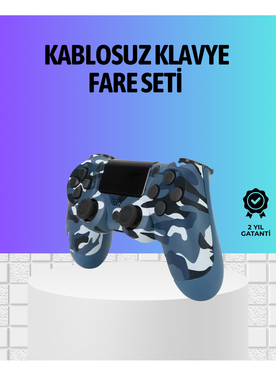 Şarjlı Kablosuz PS4 Oyun Kolu Titreşimli Hassas Kontrol