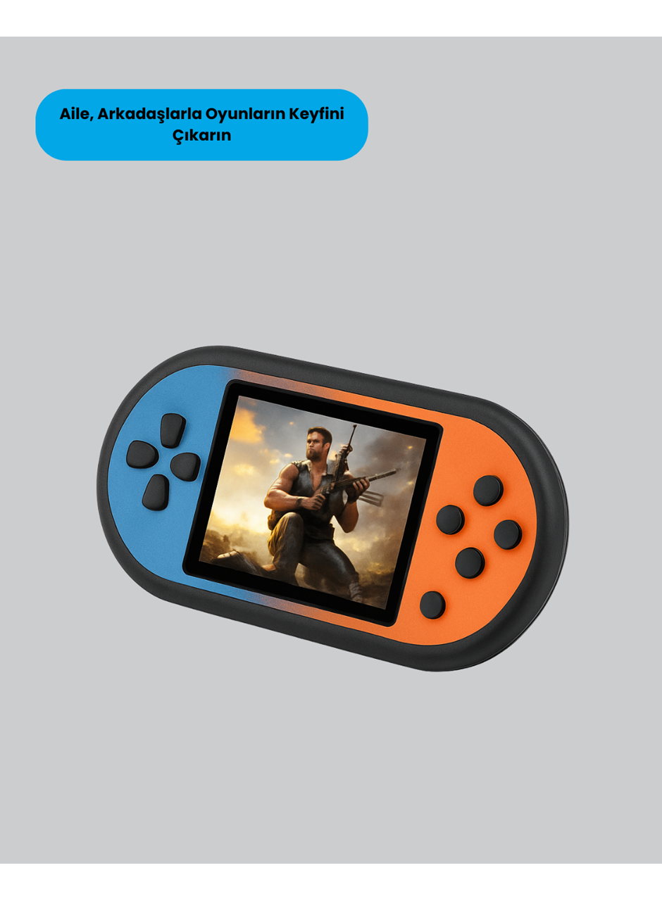 520 Oyunlu Mini Oyun Konsolu HD LCD Ekranlı
