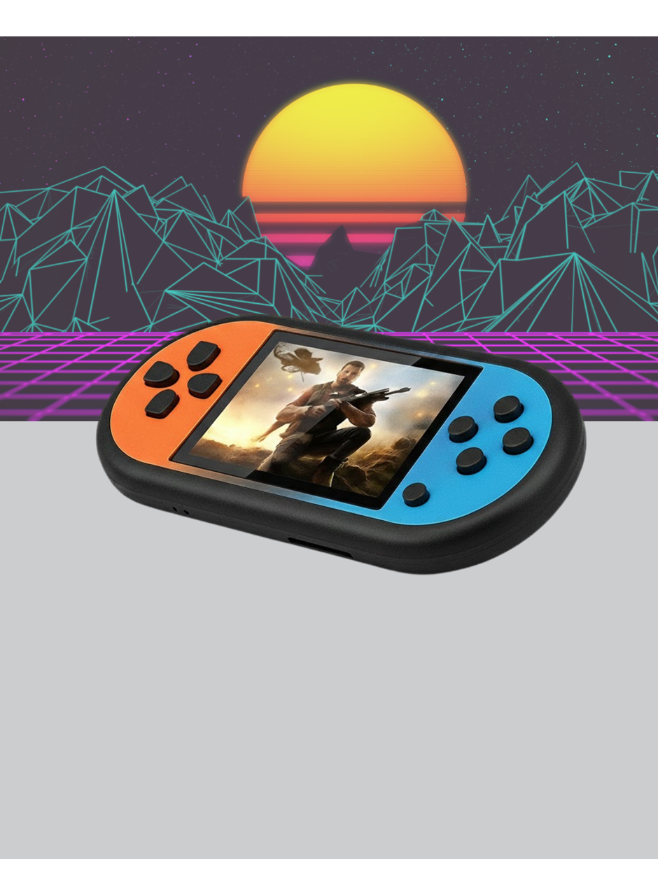 520 Oyunlu Mini Oyun Konsolu HD LCD Ekranlı