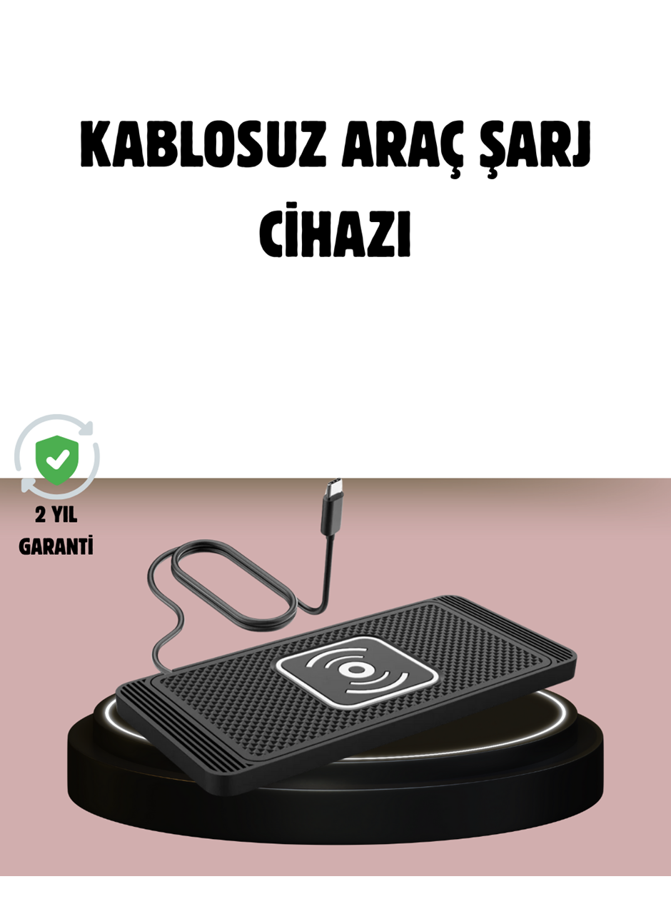 Manyetik Kablosuz Araç Şarj Cihazı – Hızlı Şarj, Kaymaz Taban, Güvenli Kullanım
