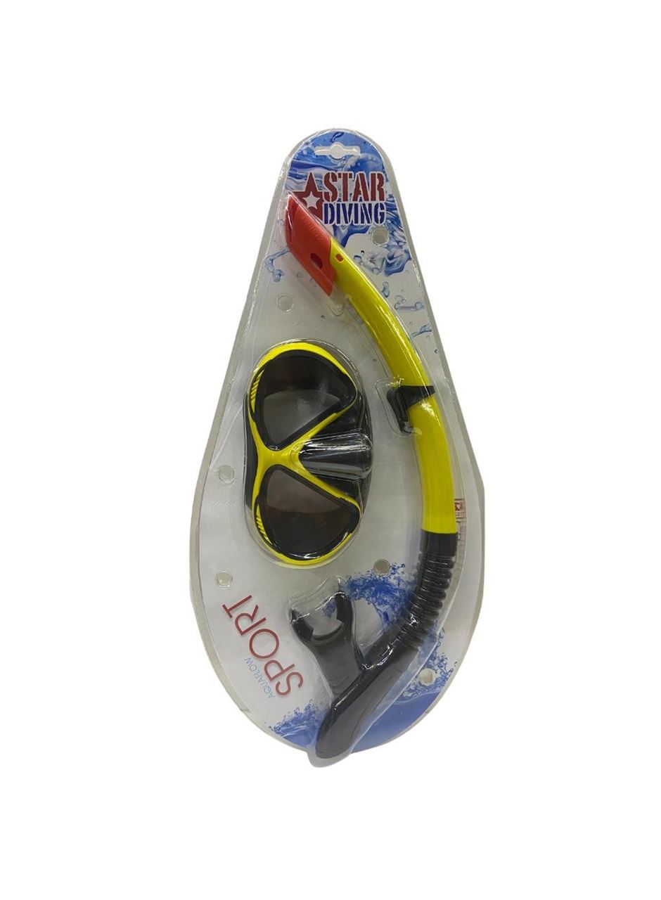 Star Diving Dalış Maskesi ve Snorkel Yetişkin - 51711-SARI
