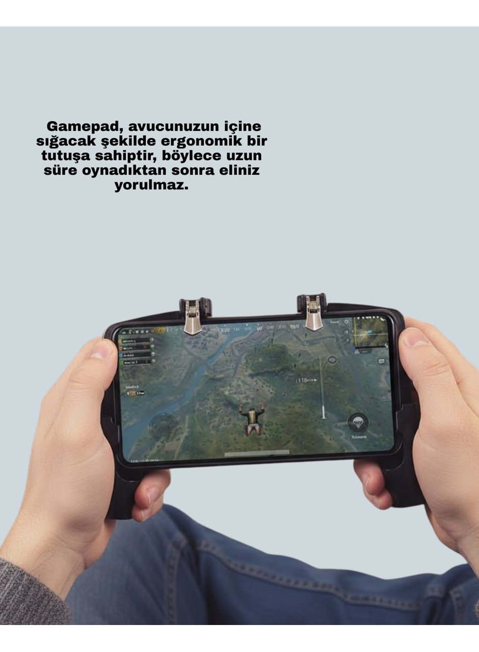 Mobil FPS Oyunlar İçin Dört Parmak Uyumlu Gamepad