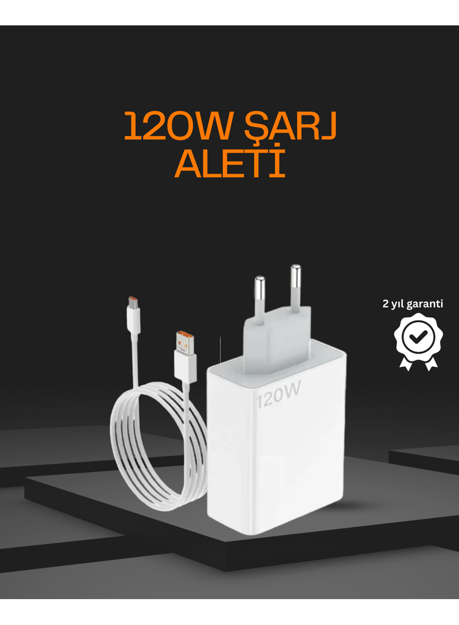 120 Watt Type C Şarj Başlığı Poco X3 X4 X5 Pro Uyumlu