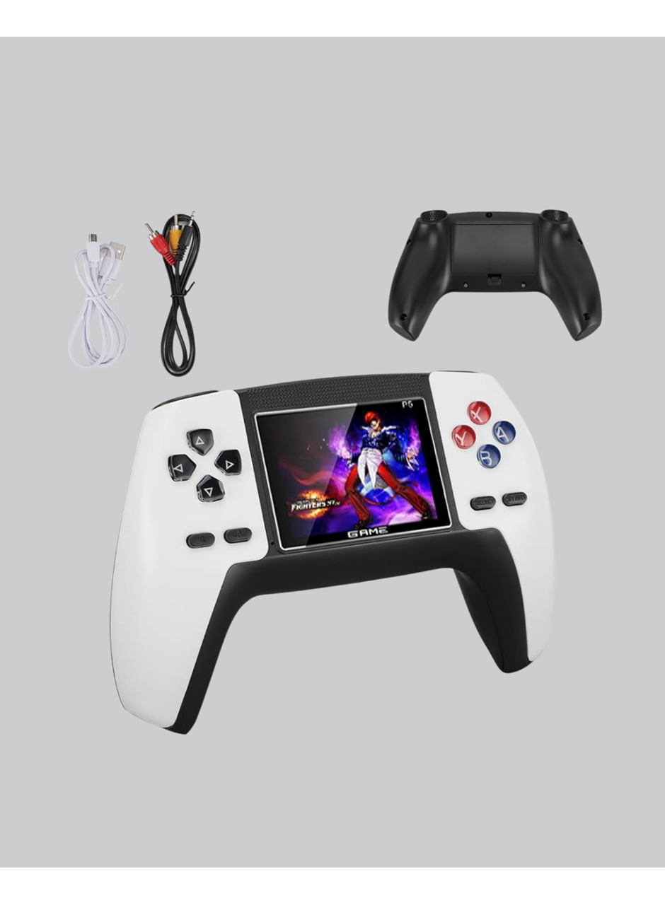 520 Klasik Oyunlu P5™ ControllerView Retro Konsol – Şarjlı,  Ergonomik Tasarım