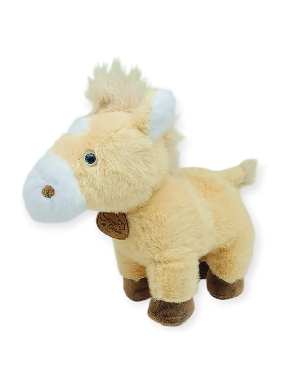 Peluş Hayvanlar Sesli 30 cm At - Açık Kahverengi