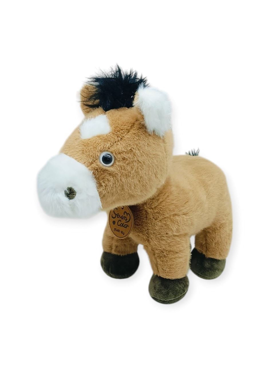 Peluş Hayvanlar Sesli 30 cm At - Koyu Kahverengi