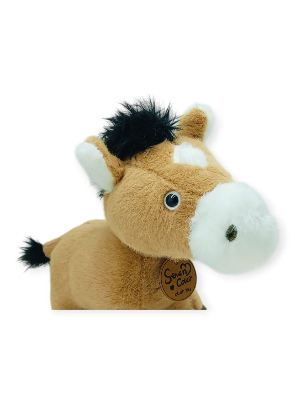 Peluş Hayvanlar Sesli 30 cm At - Koyu Kahverengi