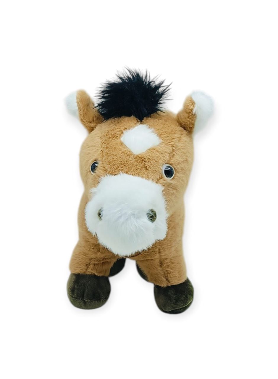 Peluş Hayvanlar Sesli 30 cm At - Koyu Kahverengi