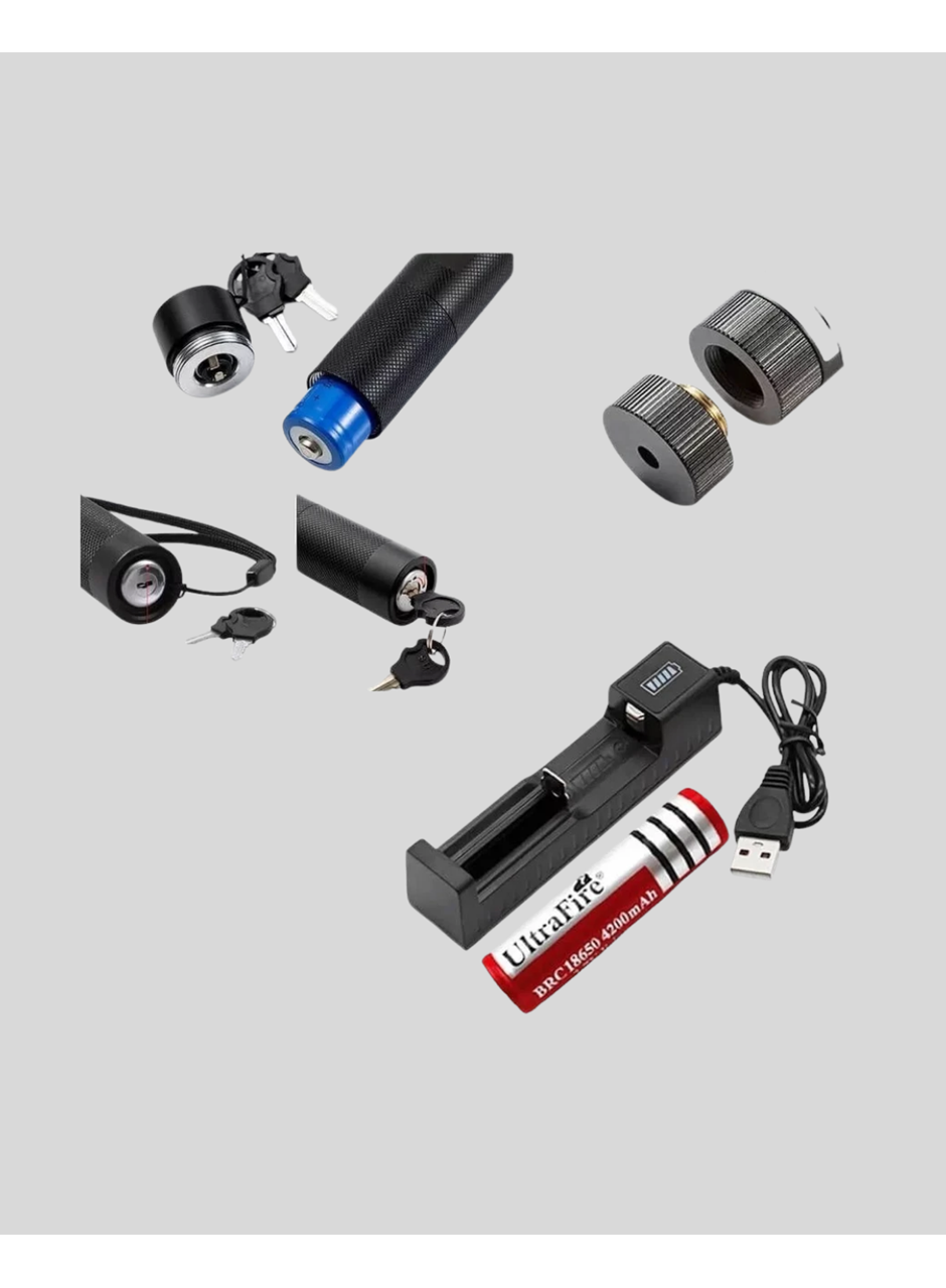 5000mW Yeşil Lazer Pointer Profesyonel Uzun Menzilli