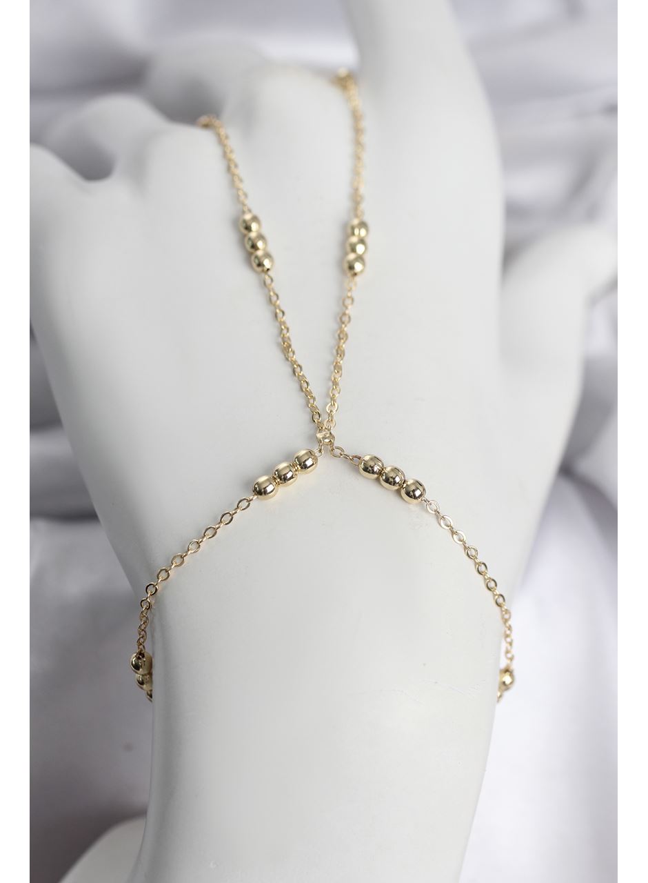 316L Çelik Top Zincirli Gold Renk Kadın Şahmeran