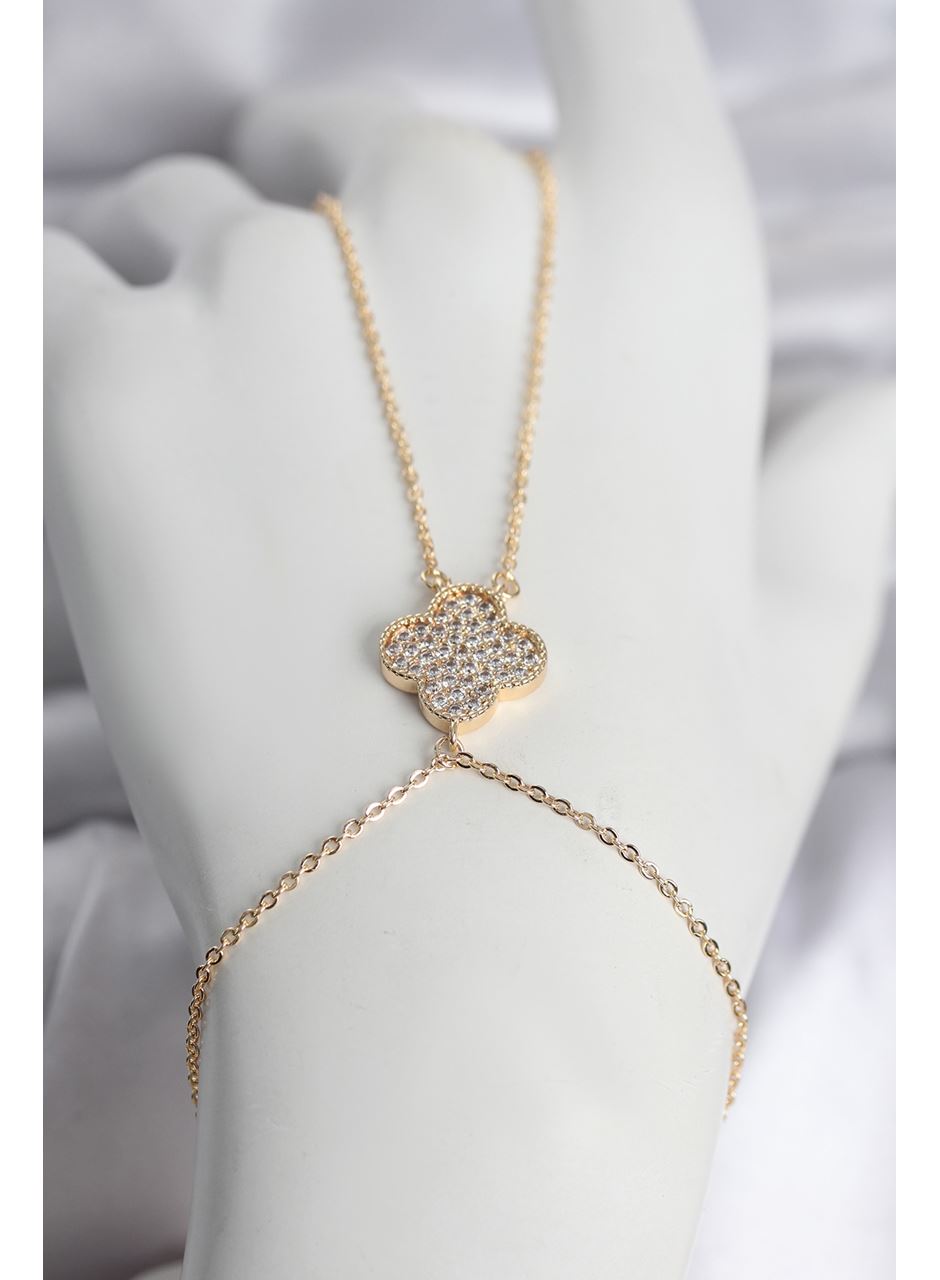 Pirinç Gold Renk Yonca Model Kadın Şahmeran