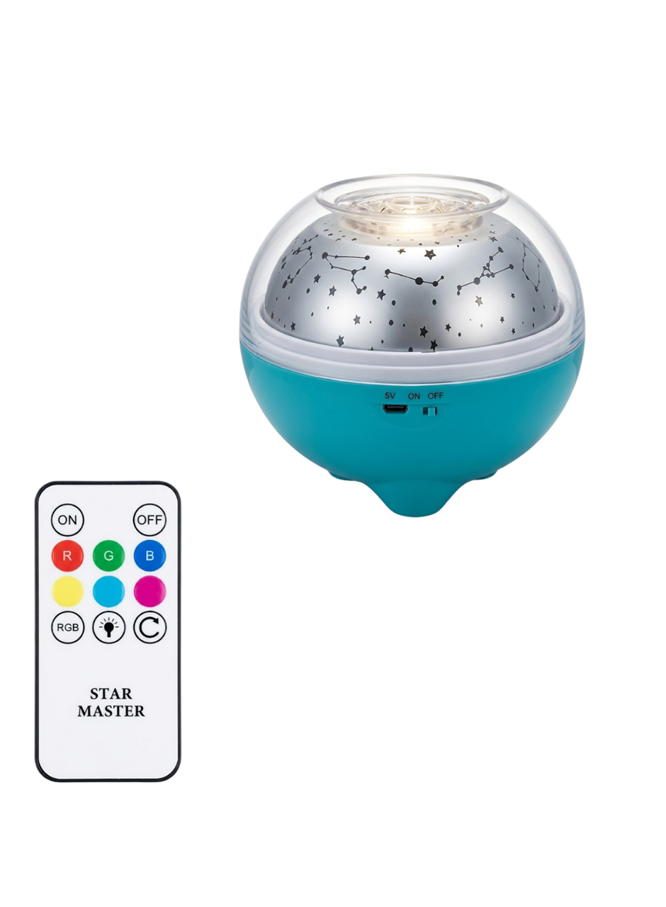 Çok Renkli LED Yıldız Projektör Gece Lambası Bluetooth Müzik Çalar ve Kumandalı Kontrol