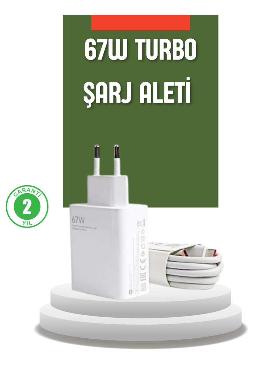 67 Watt Turbo Şarj Cihazı Redmi Note 10 11 12 Uyumlu