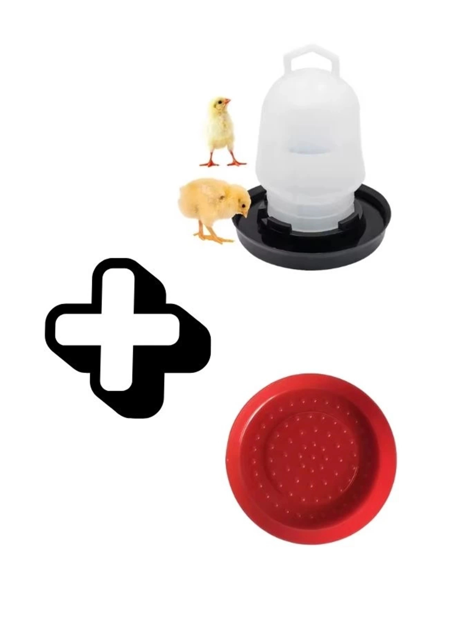 Civciv Suluk 0,75 ML Kaliteli Plastik + Tabak Yemlik (