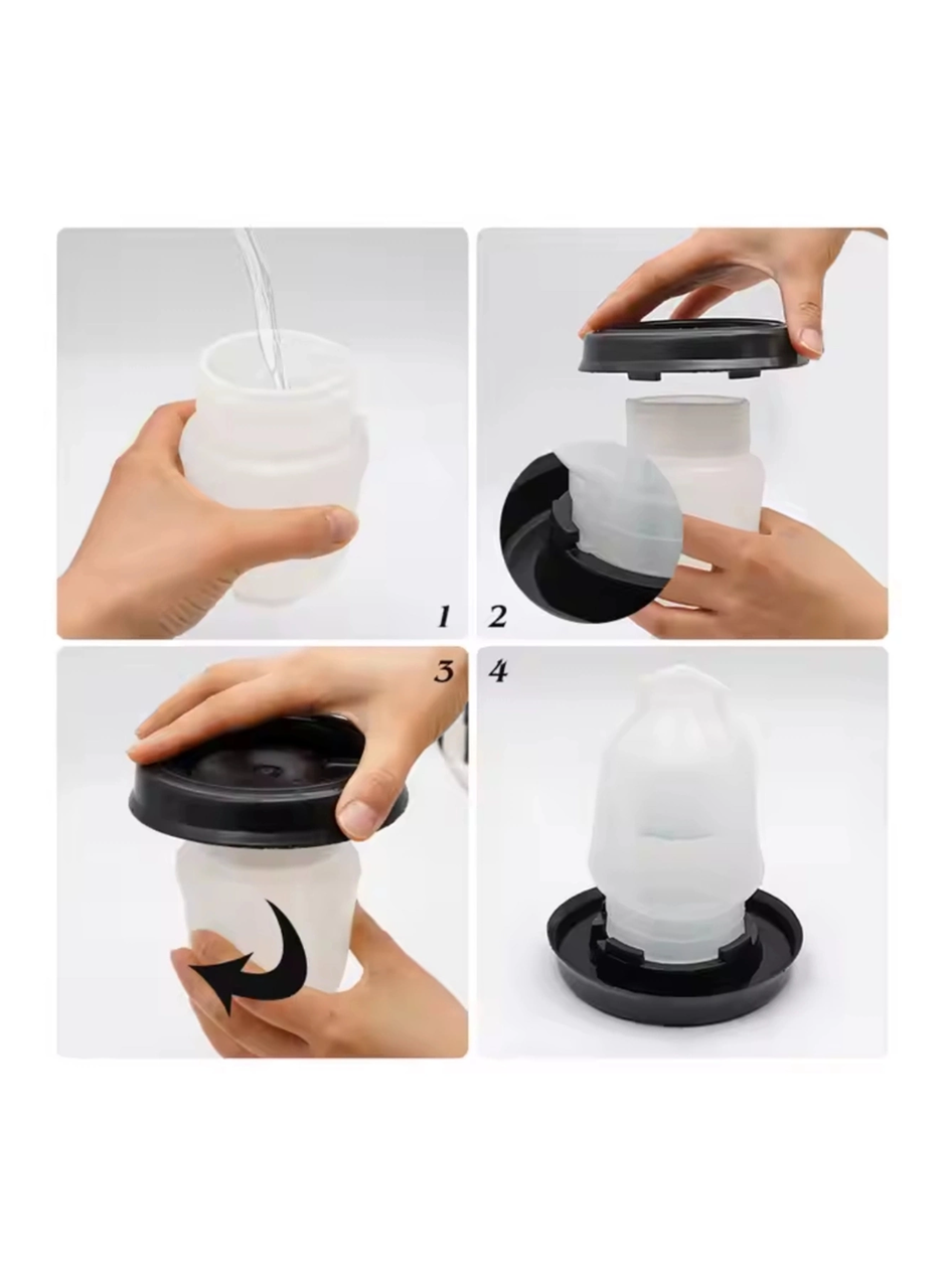 Civciv Suluk 0,75 ML Kaliteli Plastik + Tabak Yemlik (