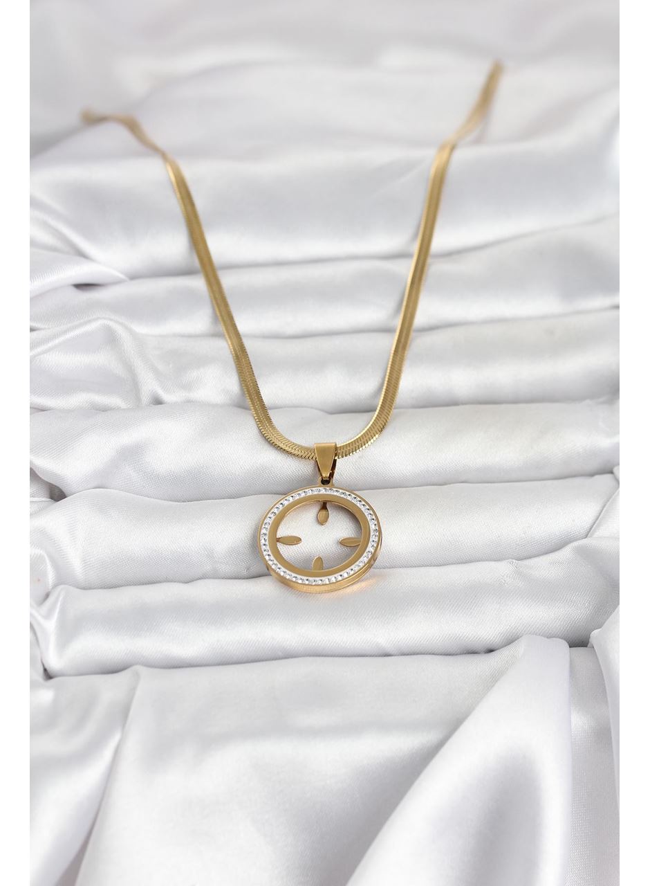 316L Çelik İtalyan Zincir Model Çeyrek Takılabilir Kadın Kolye