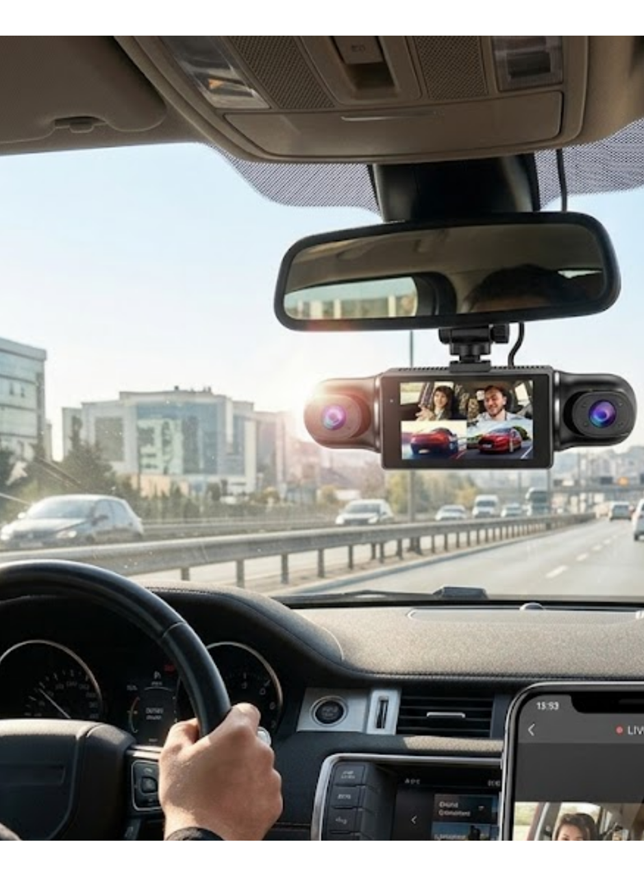 1080P Araç Kamerası Mobil Uygulama Bağlantılı G Sensörlü Güvenlik Sistemi