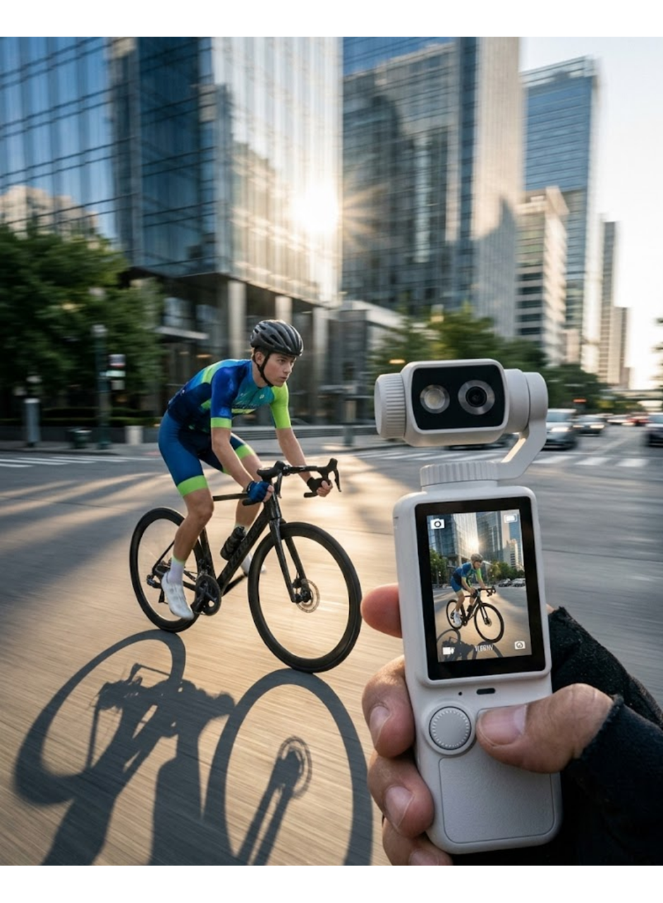 4K Ultra HD Taşınabilir Vlog Kamerası Otomatik Fokus ve 180 Derece Döner Lens