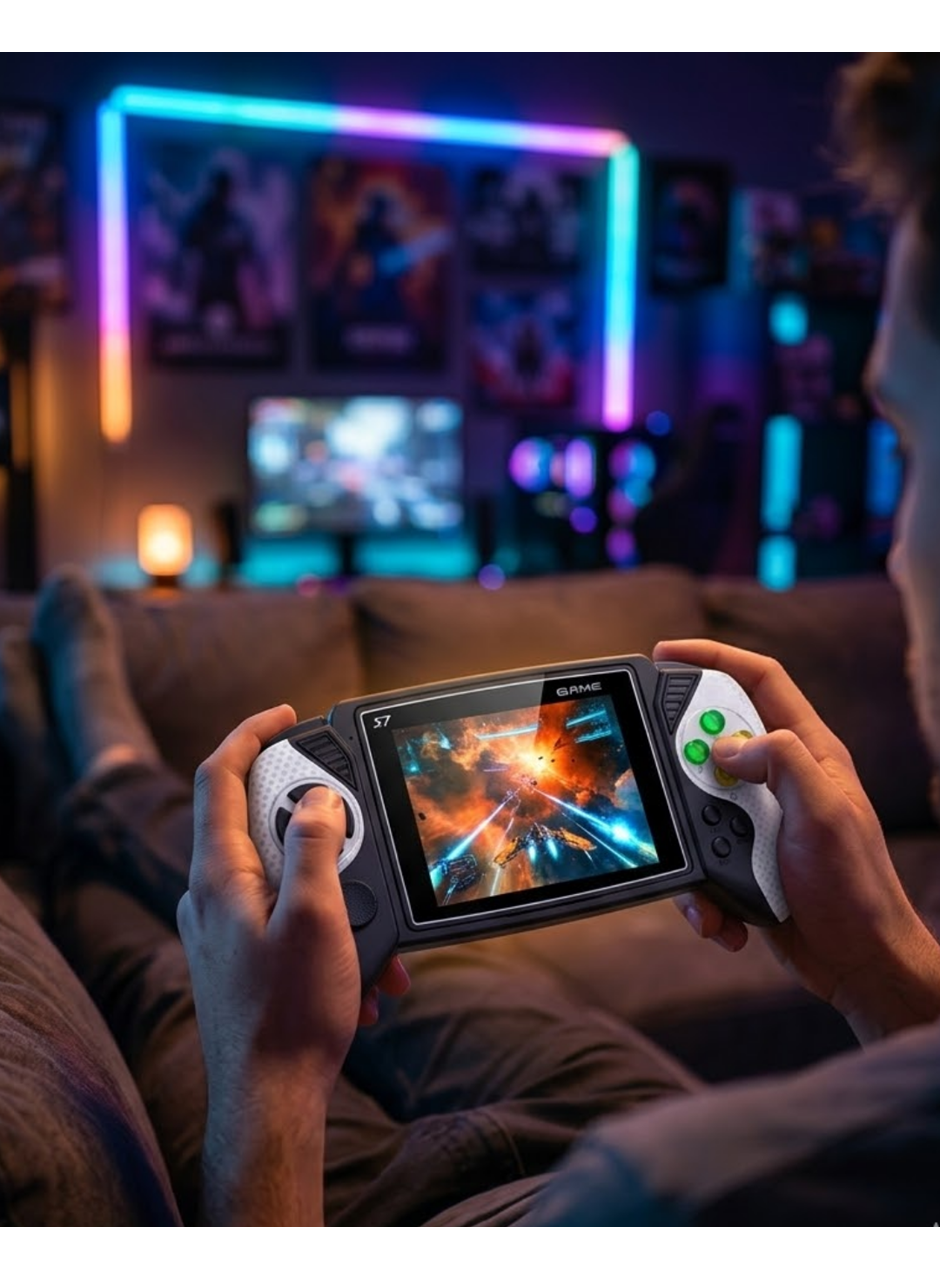 620 Klasik Oyunlu El Konsolu Renkli Ekran Uzun Pil Ömrü TV Çıkışlı