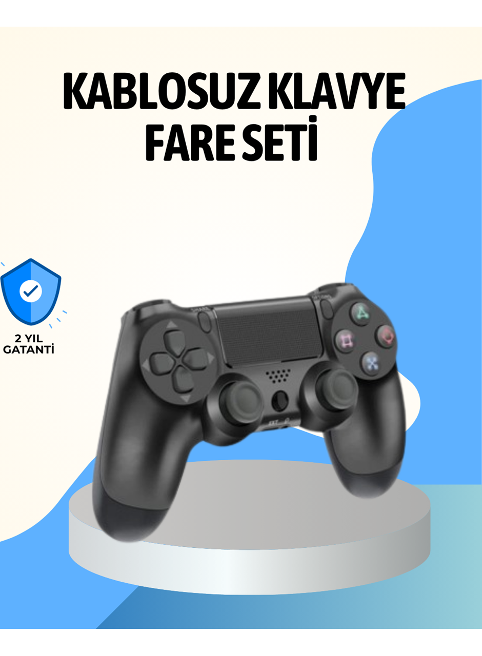 PS4 Uyumlu Kablosuz Oyun Kolu Ergonomik Çift Titreşimli