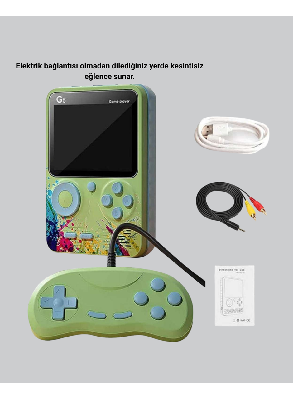 G5 Retro Oyun Konsolu 500 Klasik Oyunlu 3 İnç HD Ekran ve TV Bağlantılı