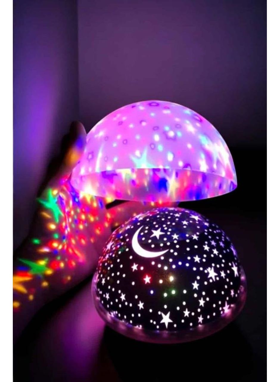 Mavi ve Mor Işıklı  Projeksiyon Lambası