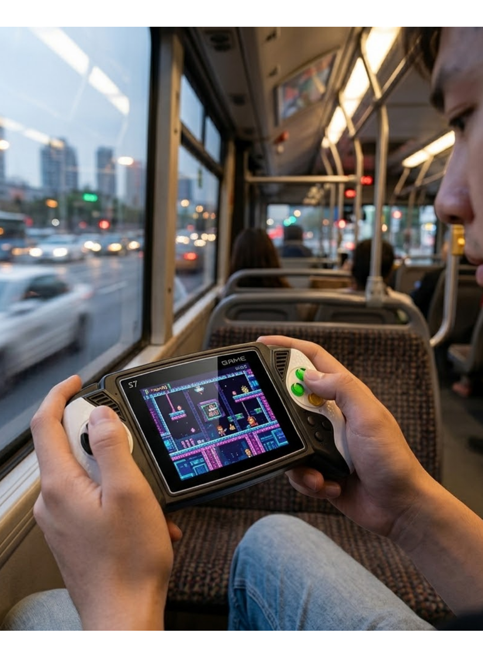 620 Klasik Oyunlu Mini El Konsolu Şarjlı Batarya HD Görüntü