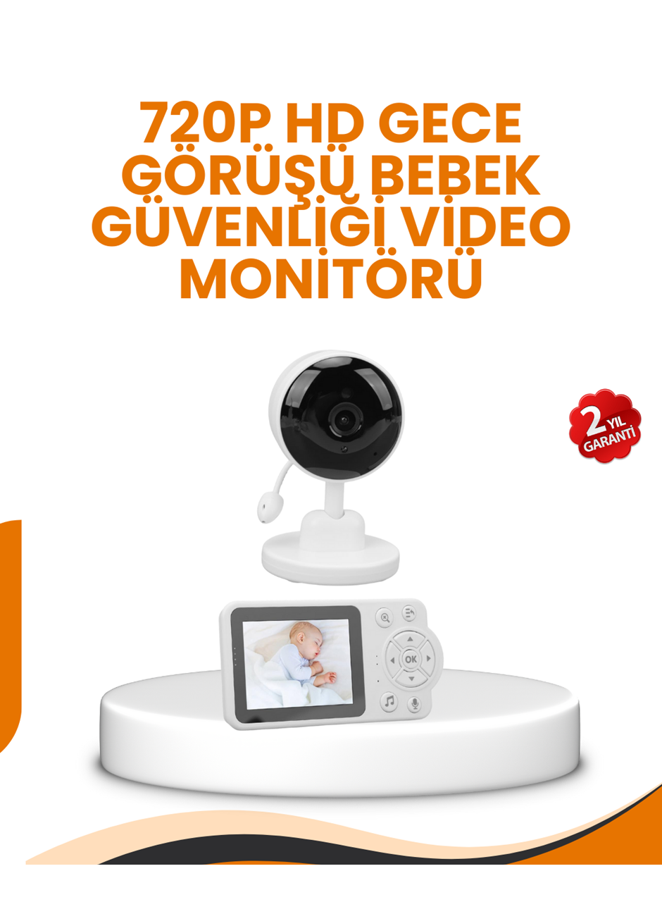 Ebeveyn Kontrollü 2.8 İnç Bebek Monitörü Güvenli İzleme