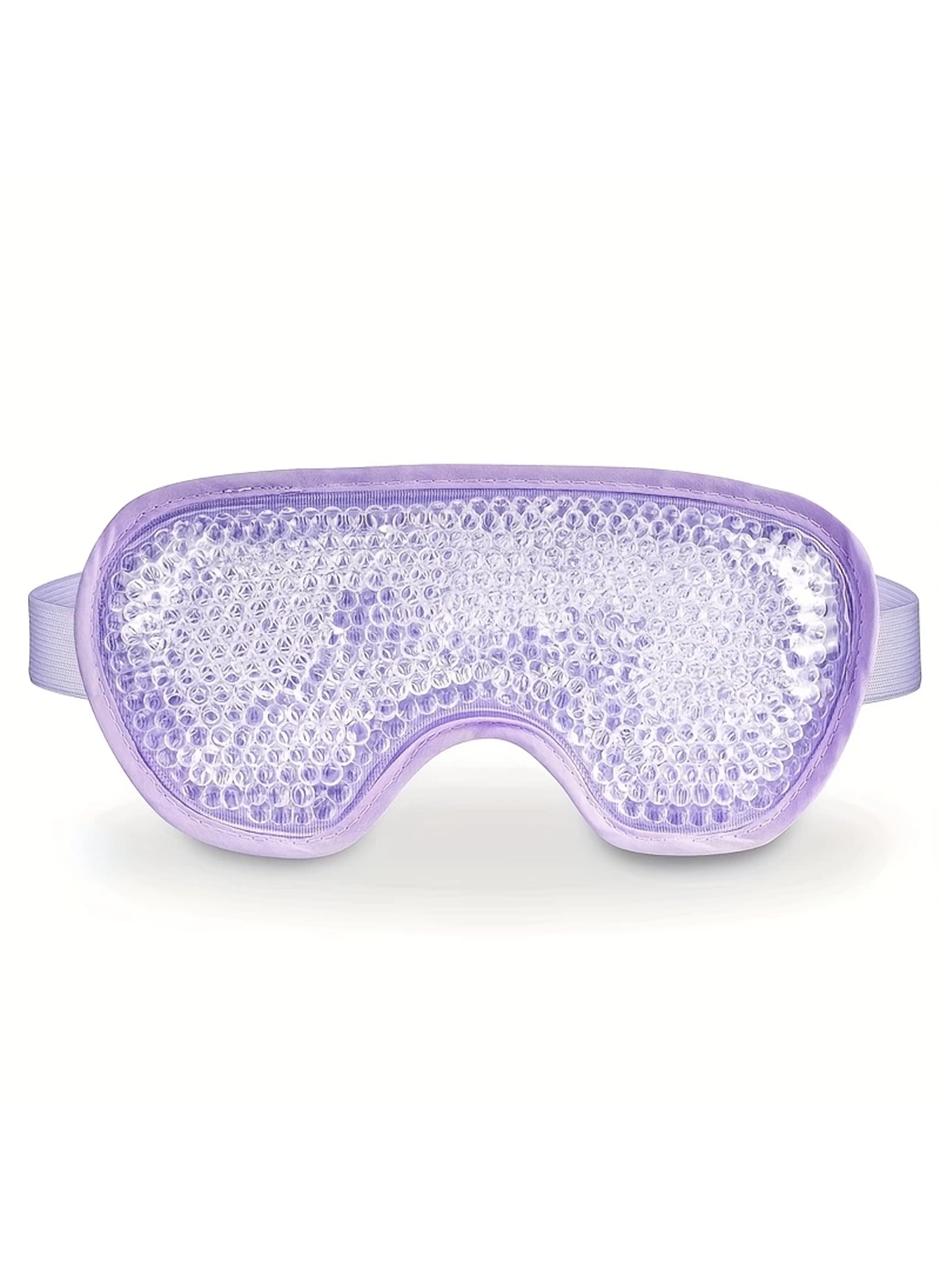 Sıcak Ve Soğuk Boncuklu Buz Jeli Terapi Göz Maskesi (Mor) (