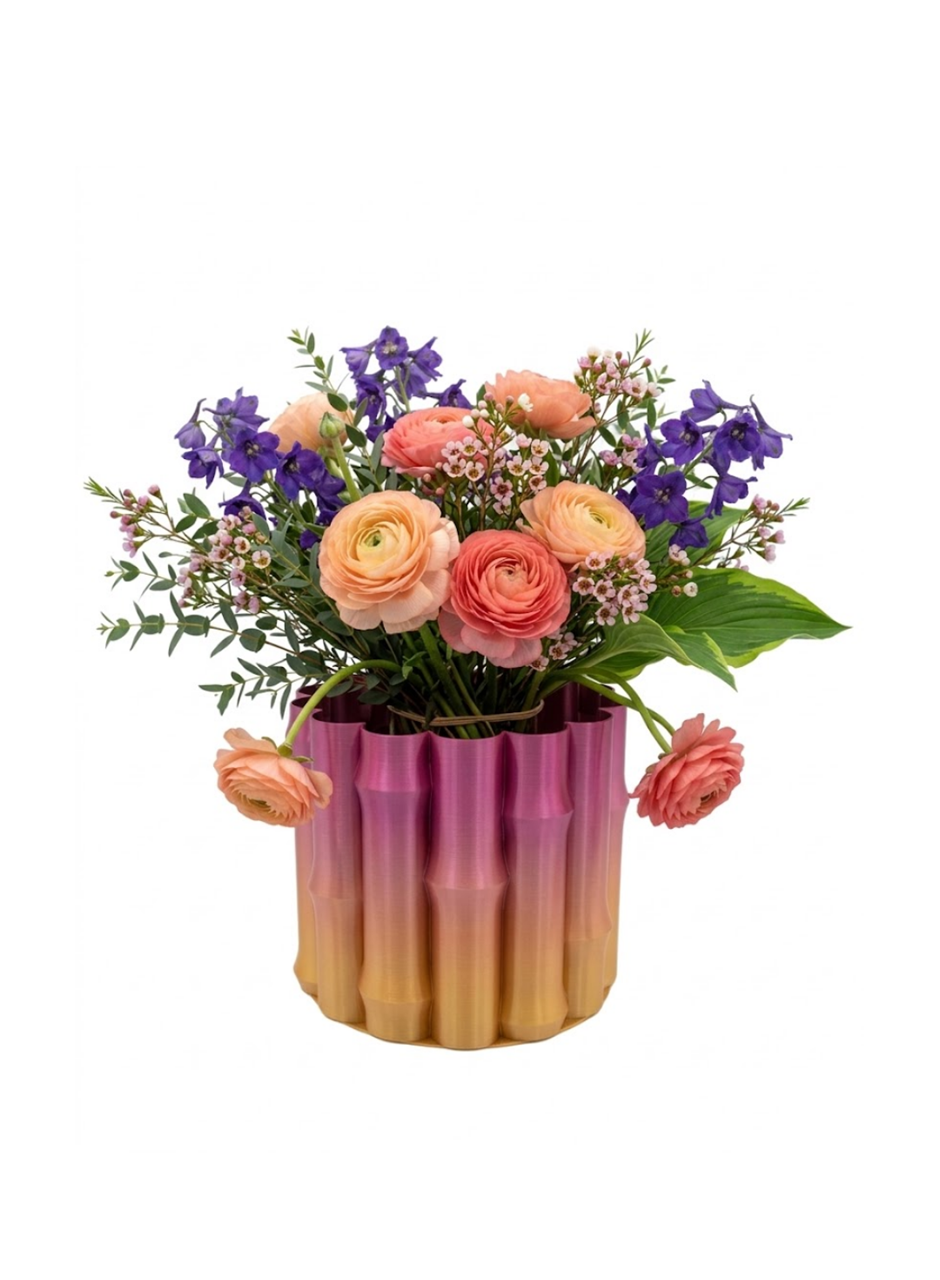 3D ÜRÜN MOR SARI VAZO