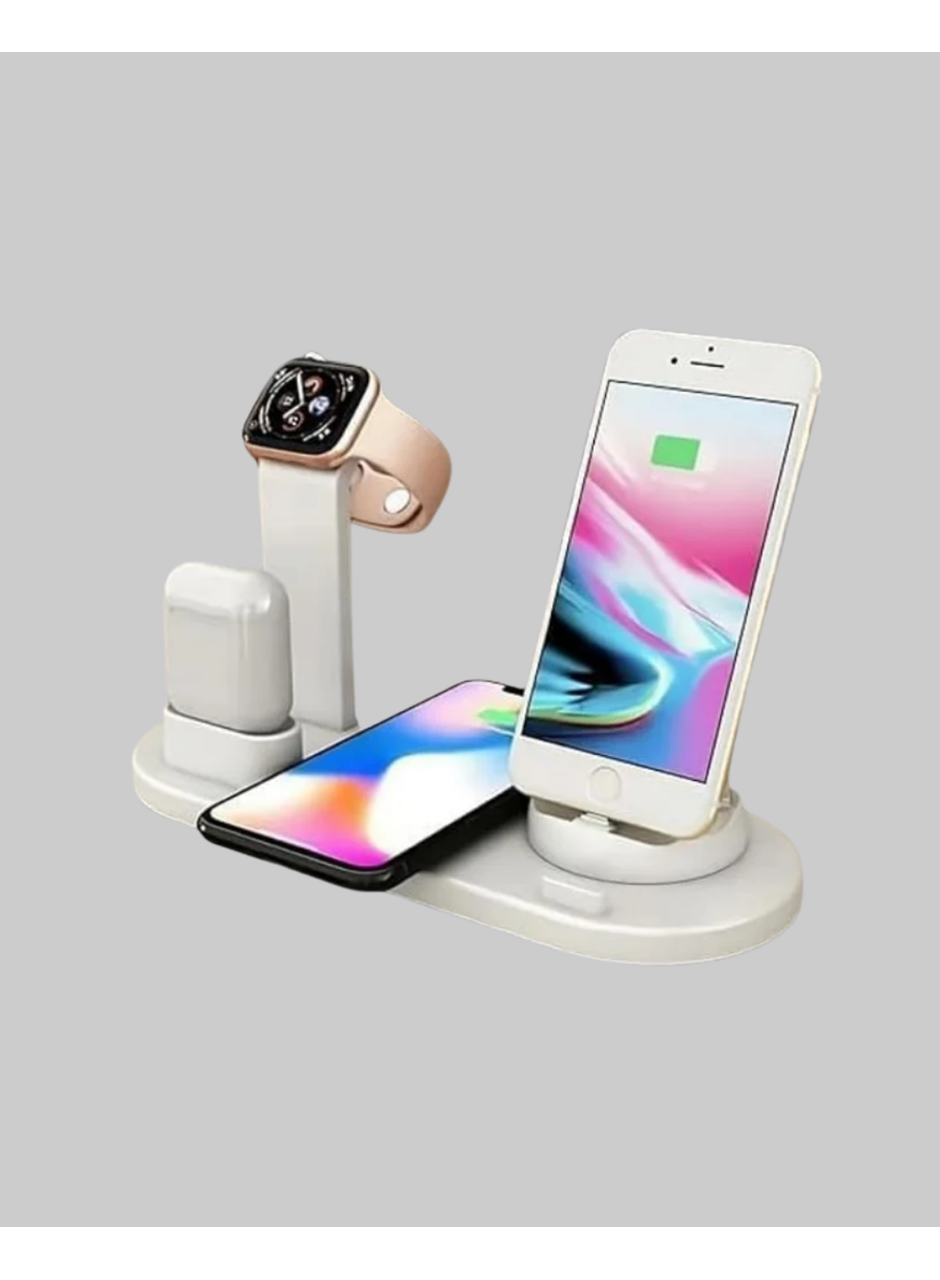Modern Tasarımlı Çok Fonksiyonlu Kablosuz Şarj Standı