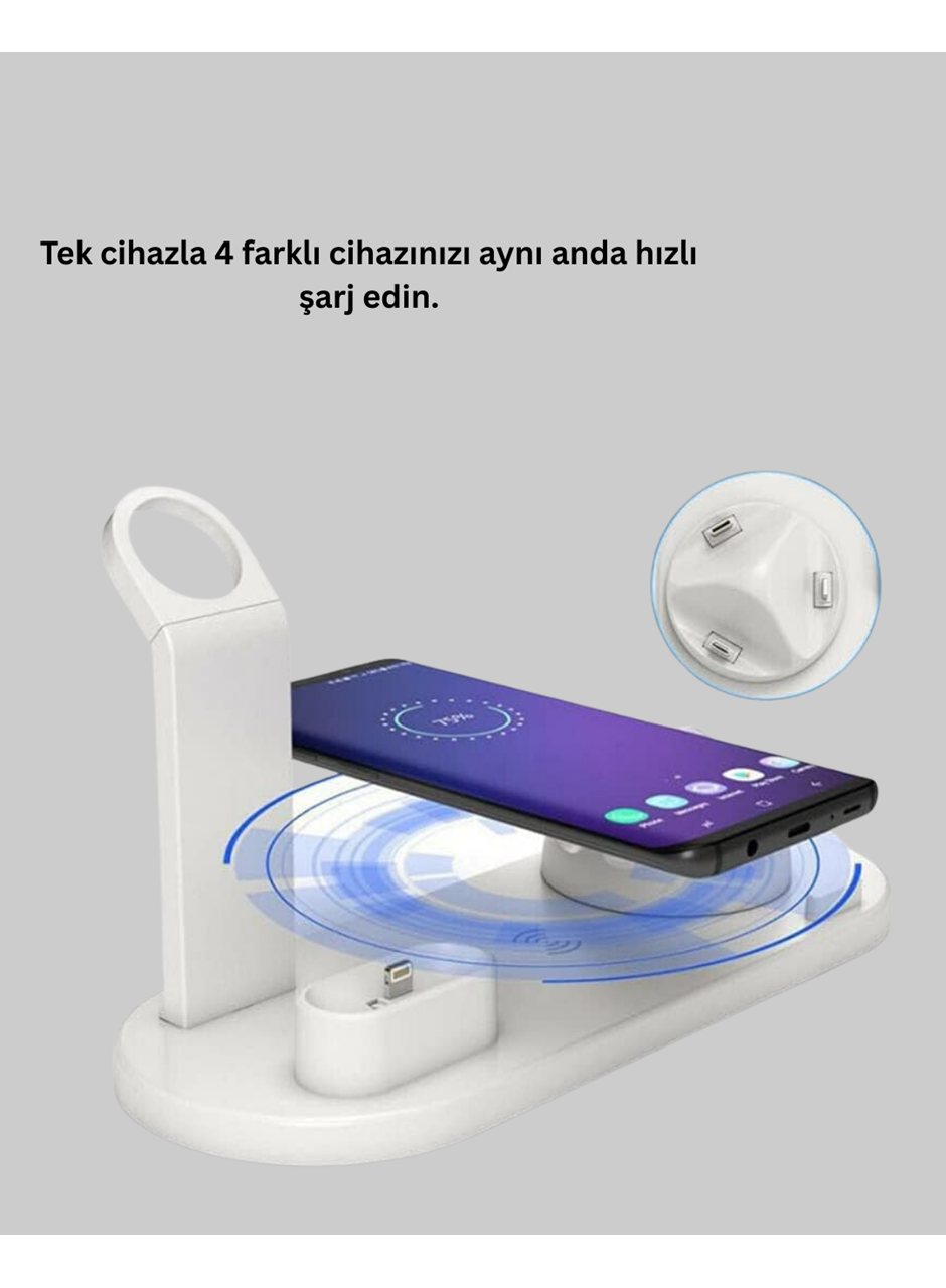 Qi Destekli Tüm Cihazlarla Uyumlu Kablosuz Şarj Ünitesi